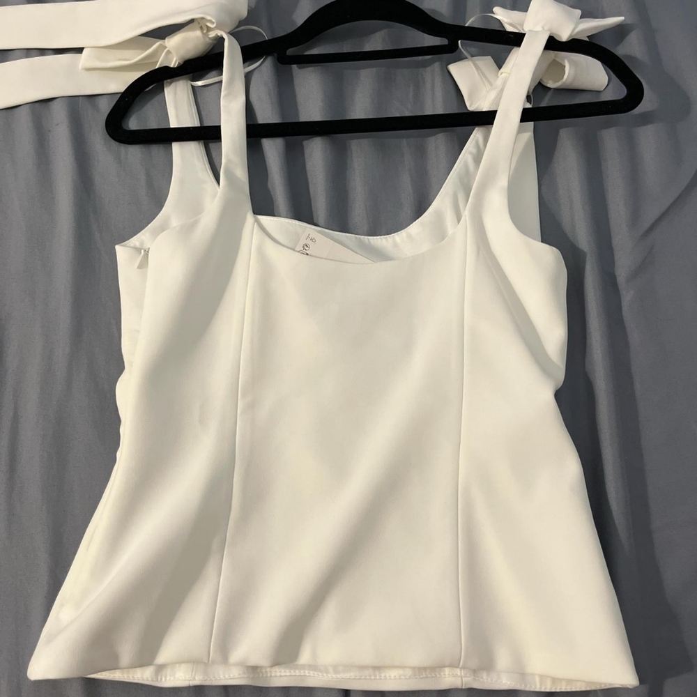 Zara White Camisole Top